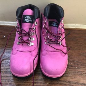 Pink Timberland Boots